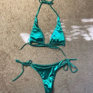 Satin Bikini Set